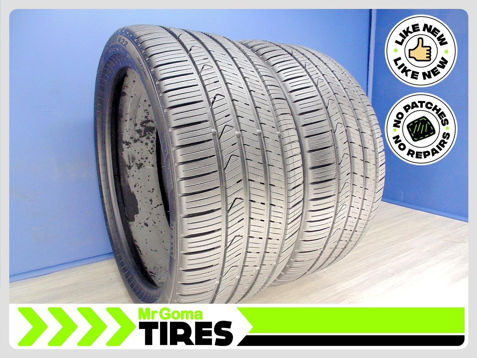 2 PIRELLI SCORPION ZERO AS PLUS 3 ELECT 285/35R22 USED TIRES 9.1/32TREAD 2853522