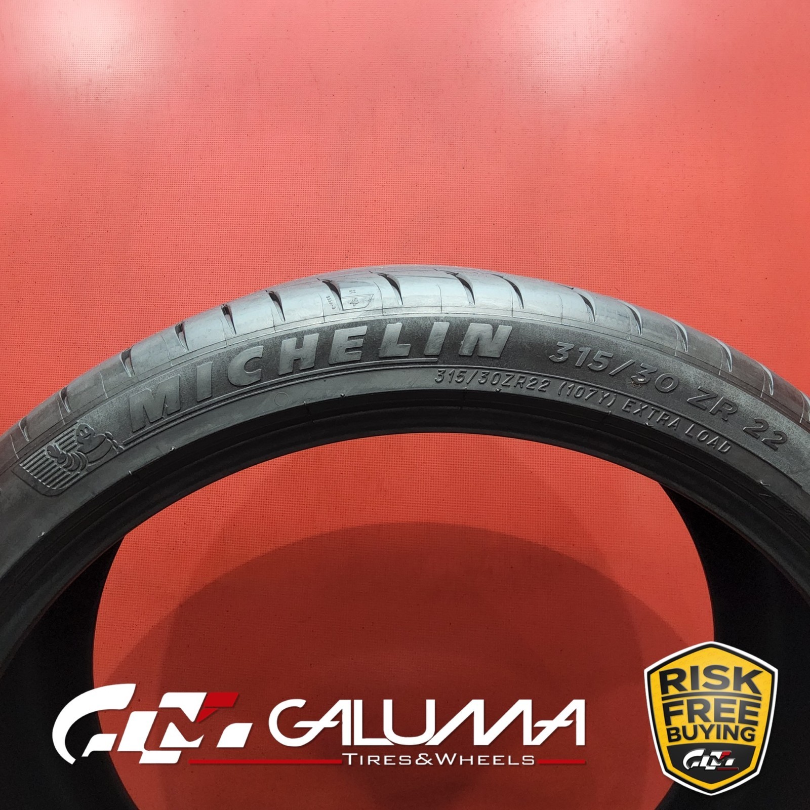 1 Tire Michelin Pilot Sport 4S 315/30ZR22 3153022 107Y No Repairs #88854