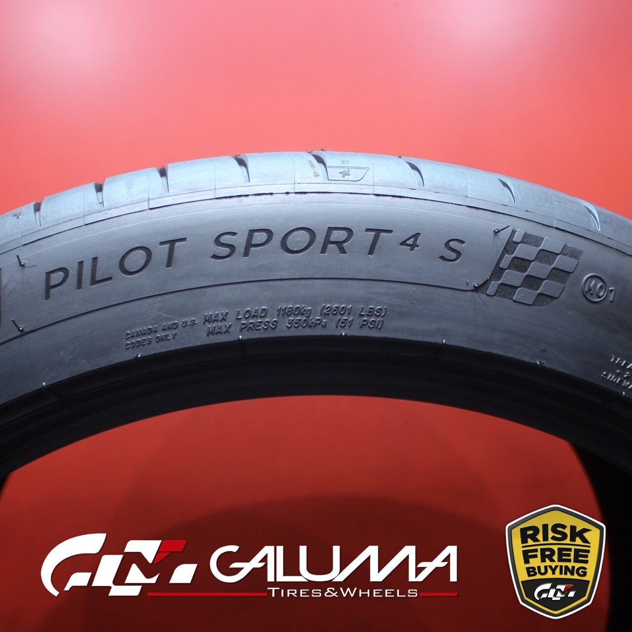 1 (One) Tire LikeNEW Michelin Pilot Sport 4S 325/35ZR22 325/35/22 3253522 #81132