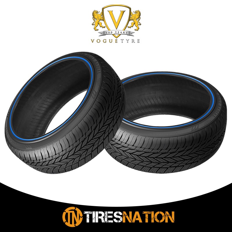 (1) New Vogue CUSTOM BUILT RADIAL BLUE STRIPE 245/45R19XL 102V CBR8 Tires