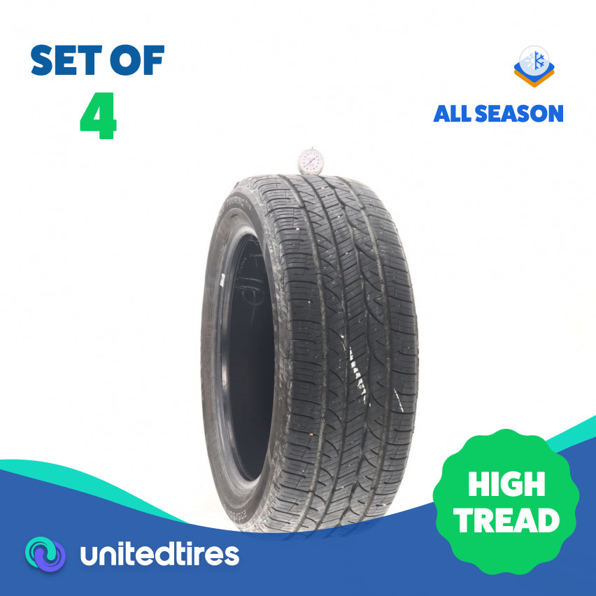 Set of (4) Used 235/50R18 Kelly Edge Touring Plus 97V – 8.5-9/32