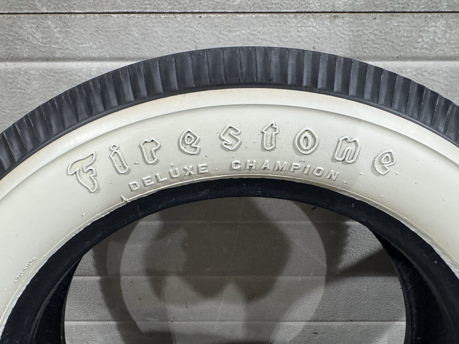 Set Of Firestone Bias Ply Wide White Hot Rod Tires 16” Used