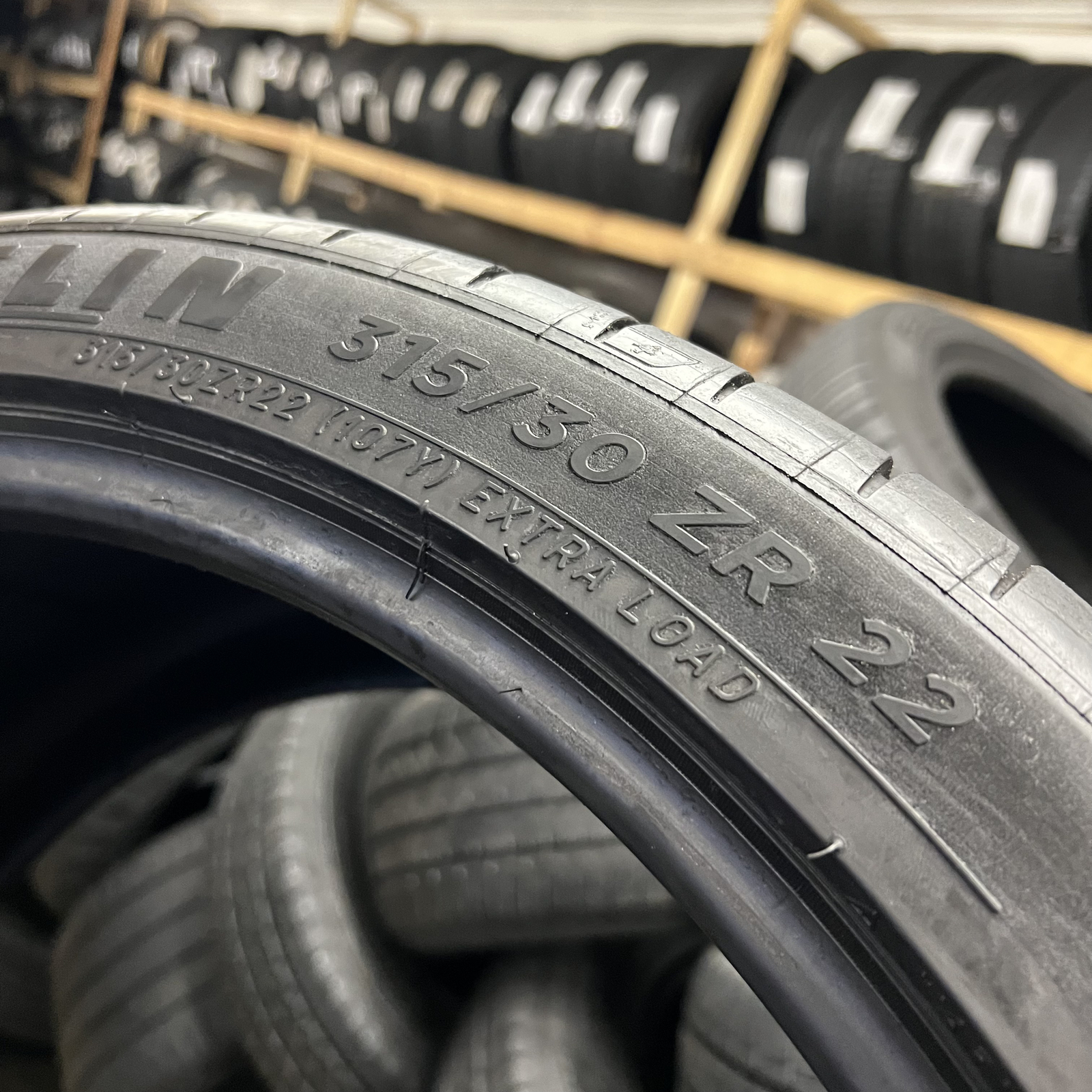 1 Tire LikeNew Michelin Pilot Sport 4S BMW 315/30ZR22 107Y DOT.3923 7.25/32