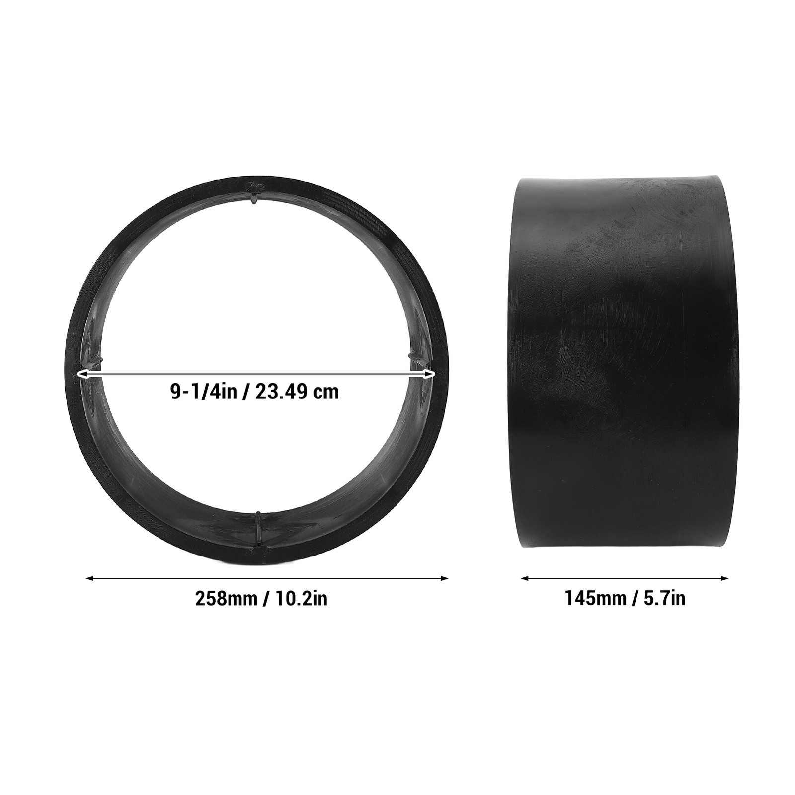 New 10in X 4.50-5 PVC Plastic Tire Sleeve 12mm Thick Secure Fit Front Go Kart