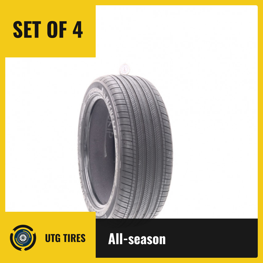 Set of (4) Used 235/45R18 Michelin Primacy All Season TO Acoustic 98W – 6.5/32