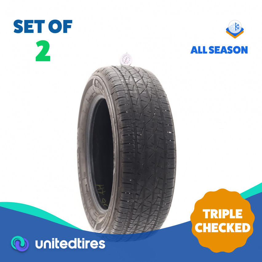 Set of (2) Used 225/60R17 Firestone Destination LE2 99T – 7.5/32