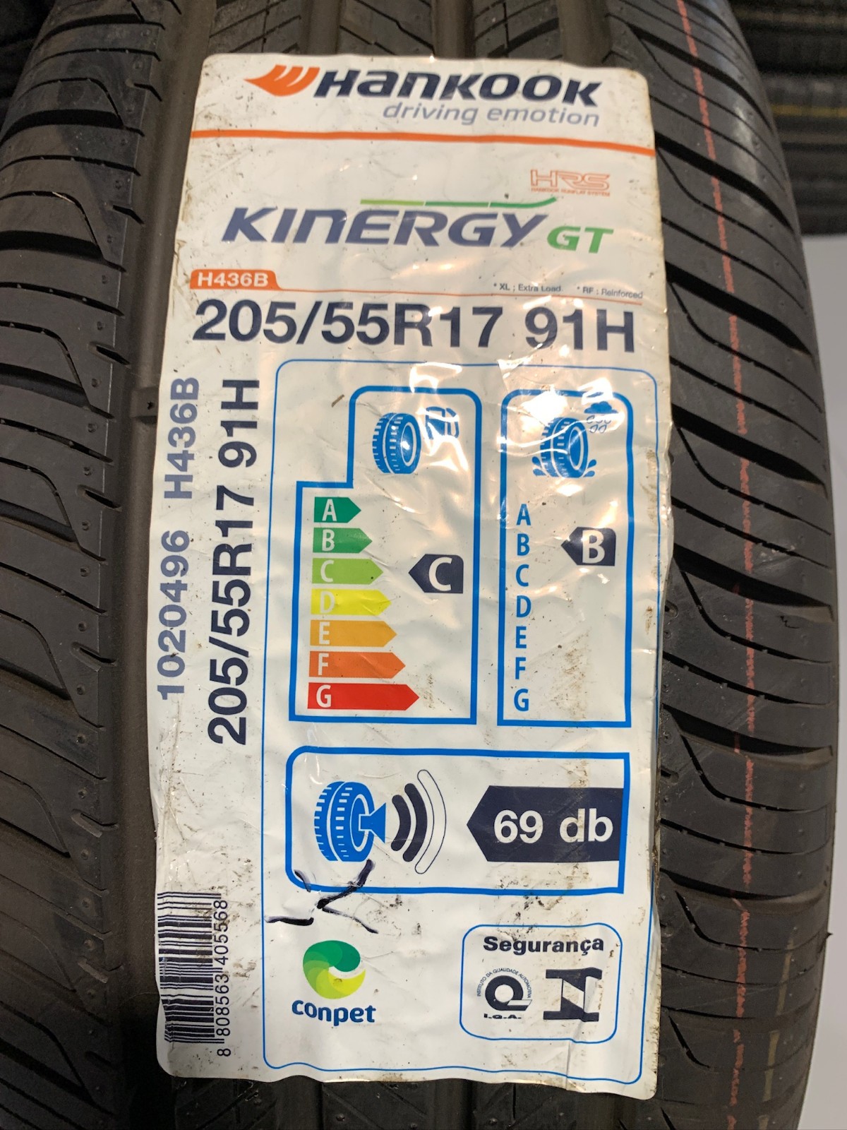4 Take Off 205 55 17 Hankook Kinergy GT HRS All Season Run Flat Tires