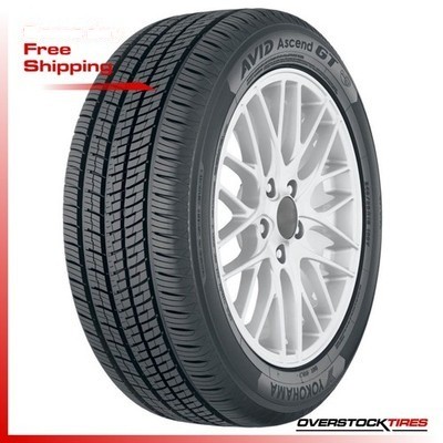 1 NEW 255/45R19 Yokohama AVID Ascend GT 100V (DOT:1625) Tire 255 45 R19