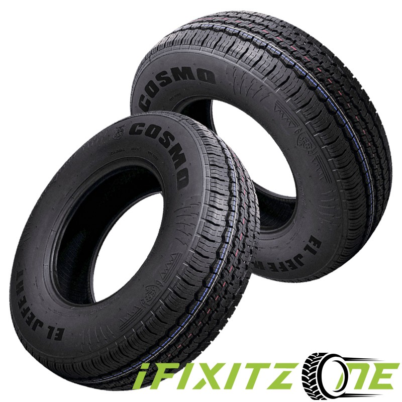 2 Cosmo EL Jefe HT2 LT 215/85R16 115/112Q Highway Tires 55K Mi Warranty 10 PLY