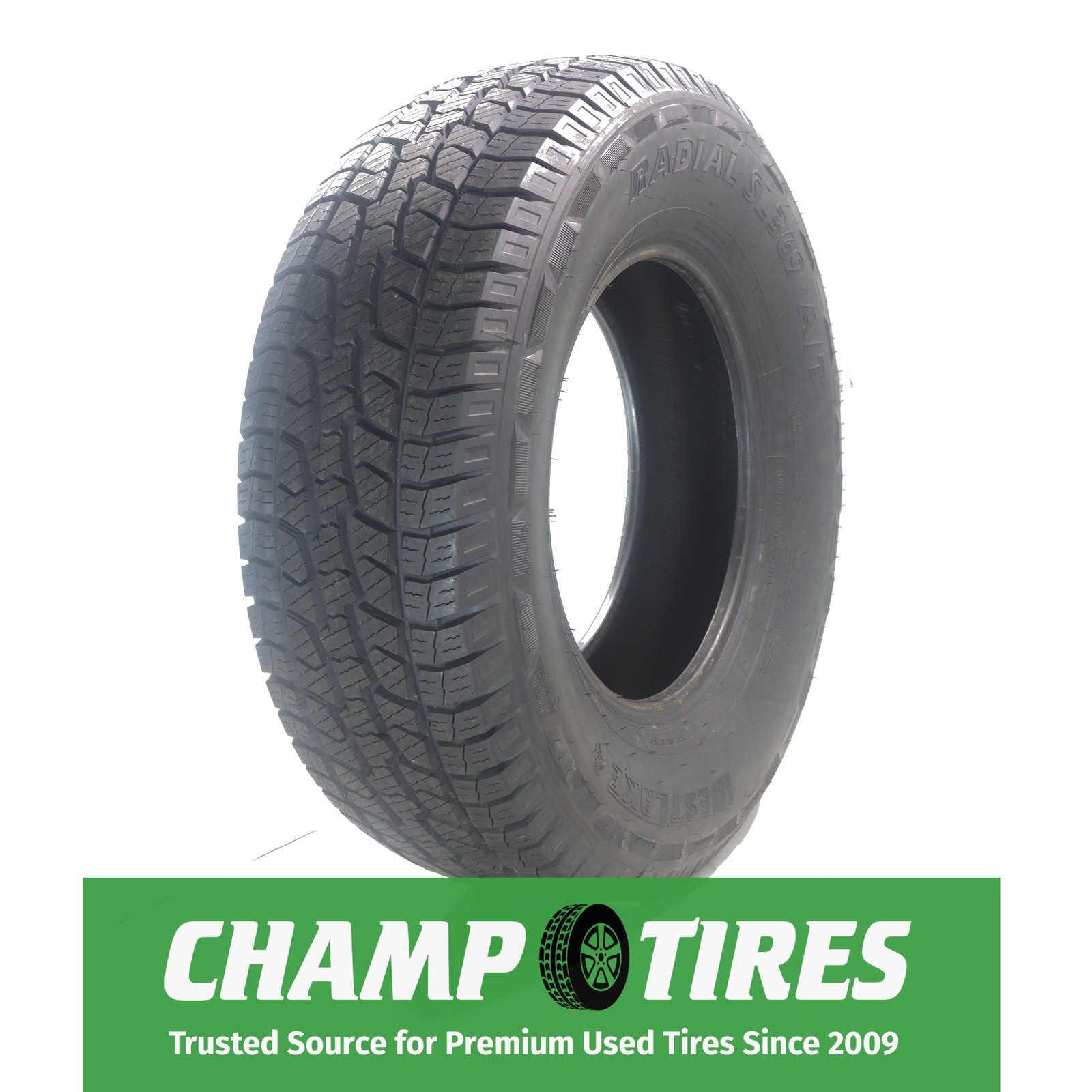 P285/70R17 Westlake Radial SL369 A/T Takeoff 117 T Used 13/32nds
