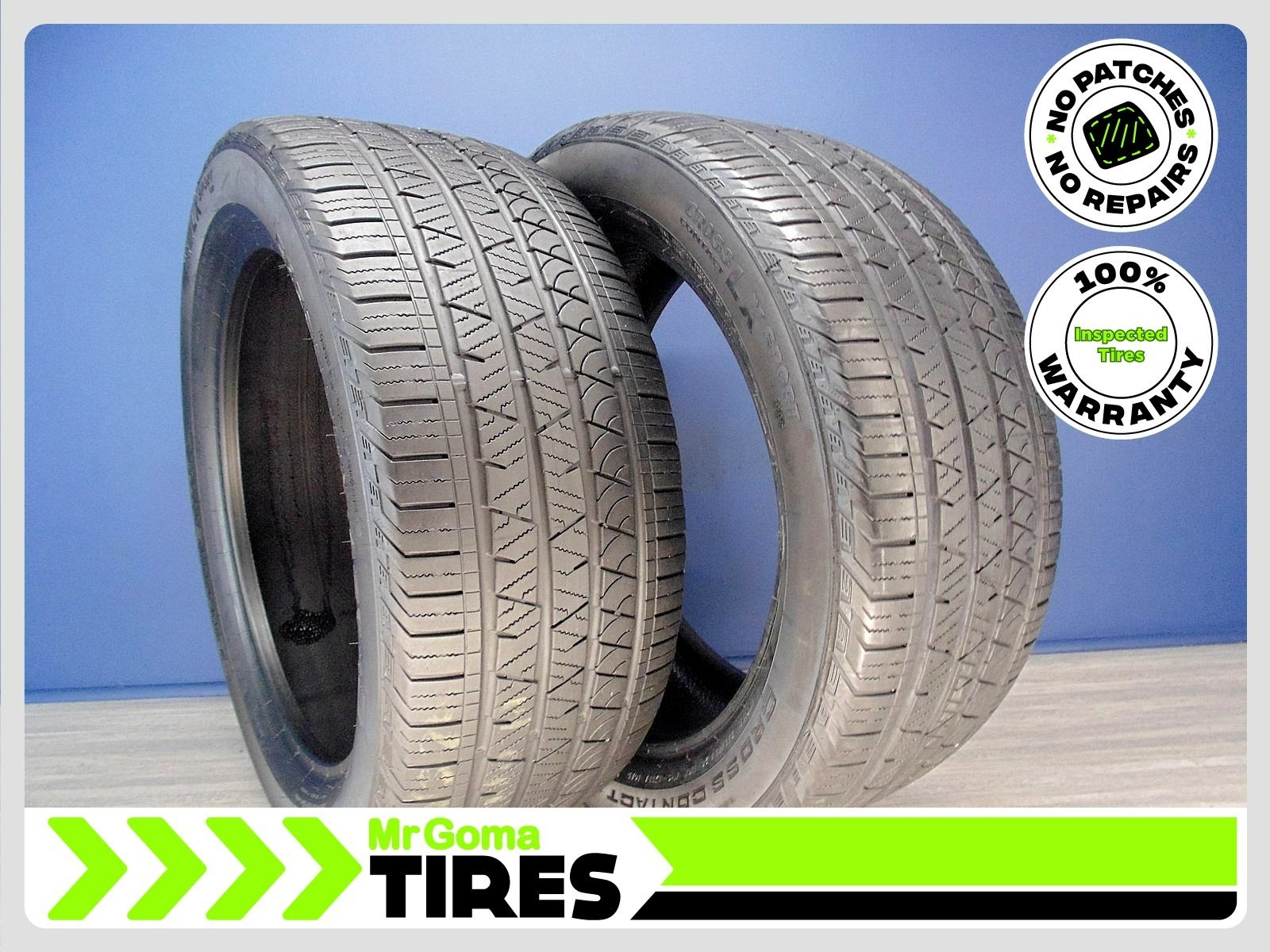 2 CONTINENTAL CROSSCONTACT LX SPORT RFT XL 275/45R20 USEDE TIRES 7.3/32 TREAD