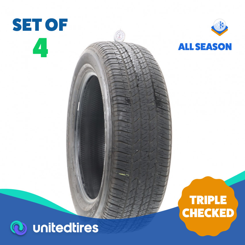 Set of (4) Used 245/60R20 Bridgestone Dueler H/T 684 II 107H – 7-9/32 (1A2GS)