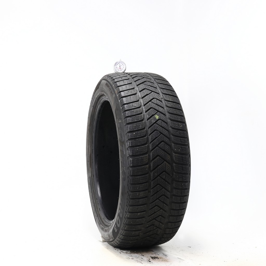 Set of (4) Used 255/45R19 Pirelli Winter Sottozero 3 MO 104V – 6.5-7/32