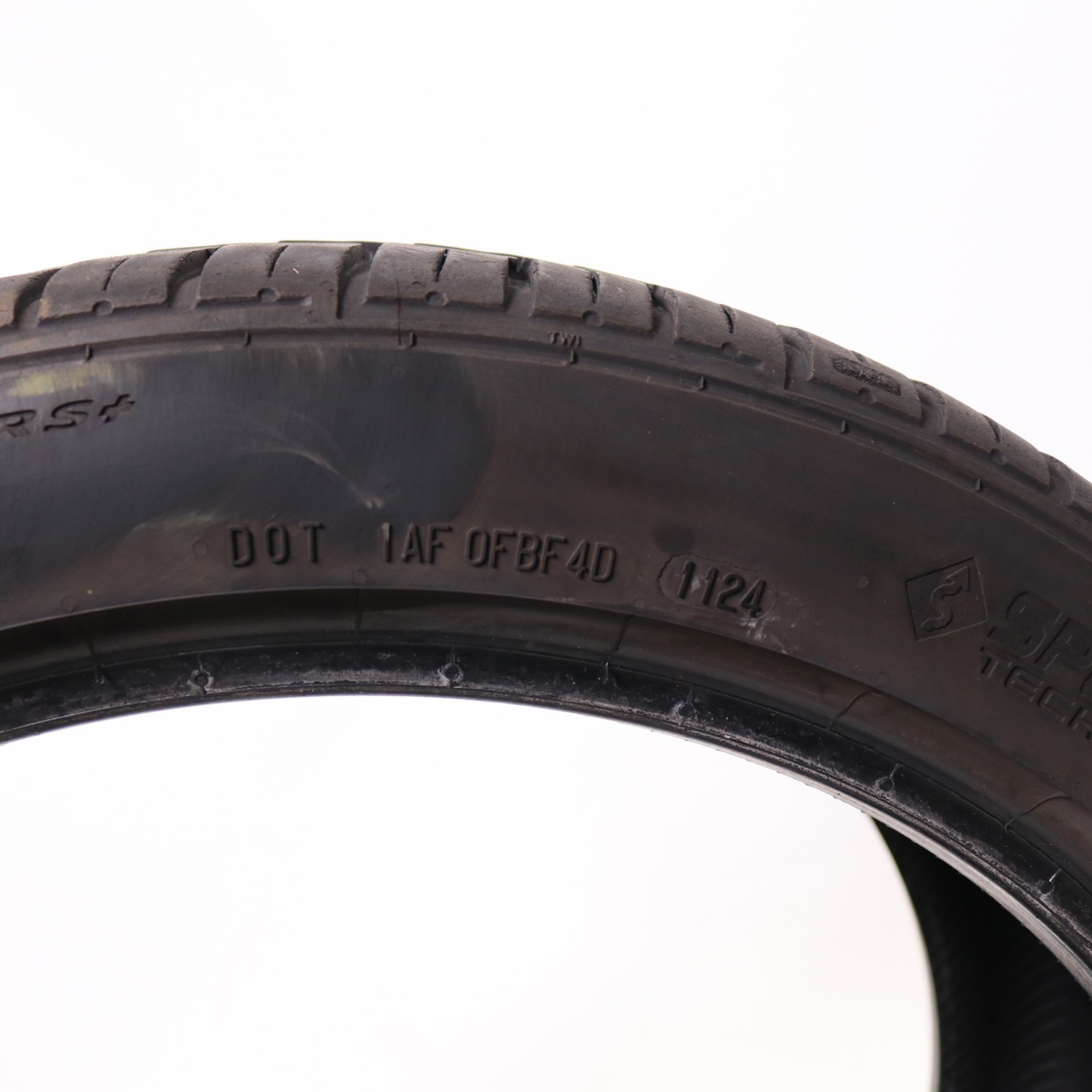 Set of 2 Used 245/40ZR19 Continental ControlContact Sport SRS Plus 98Y 7-7.5/32