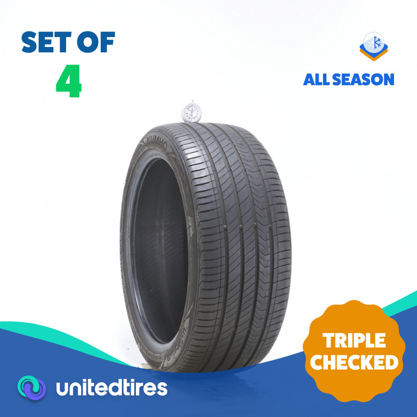 Set of (4) Used 235/40ZR18 Kumho Majesty 9 Solus TA91 95W – 7-8.5/32