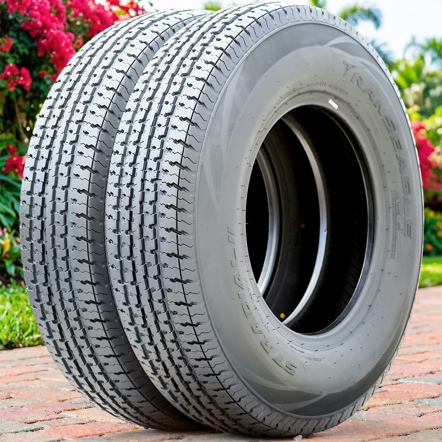 4 Tires Transeagle ST Radial II Steel Belted ST 205/75R15 Load E 10 Ply Trailer