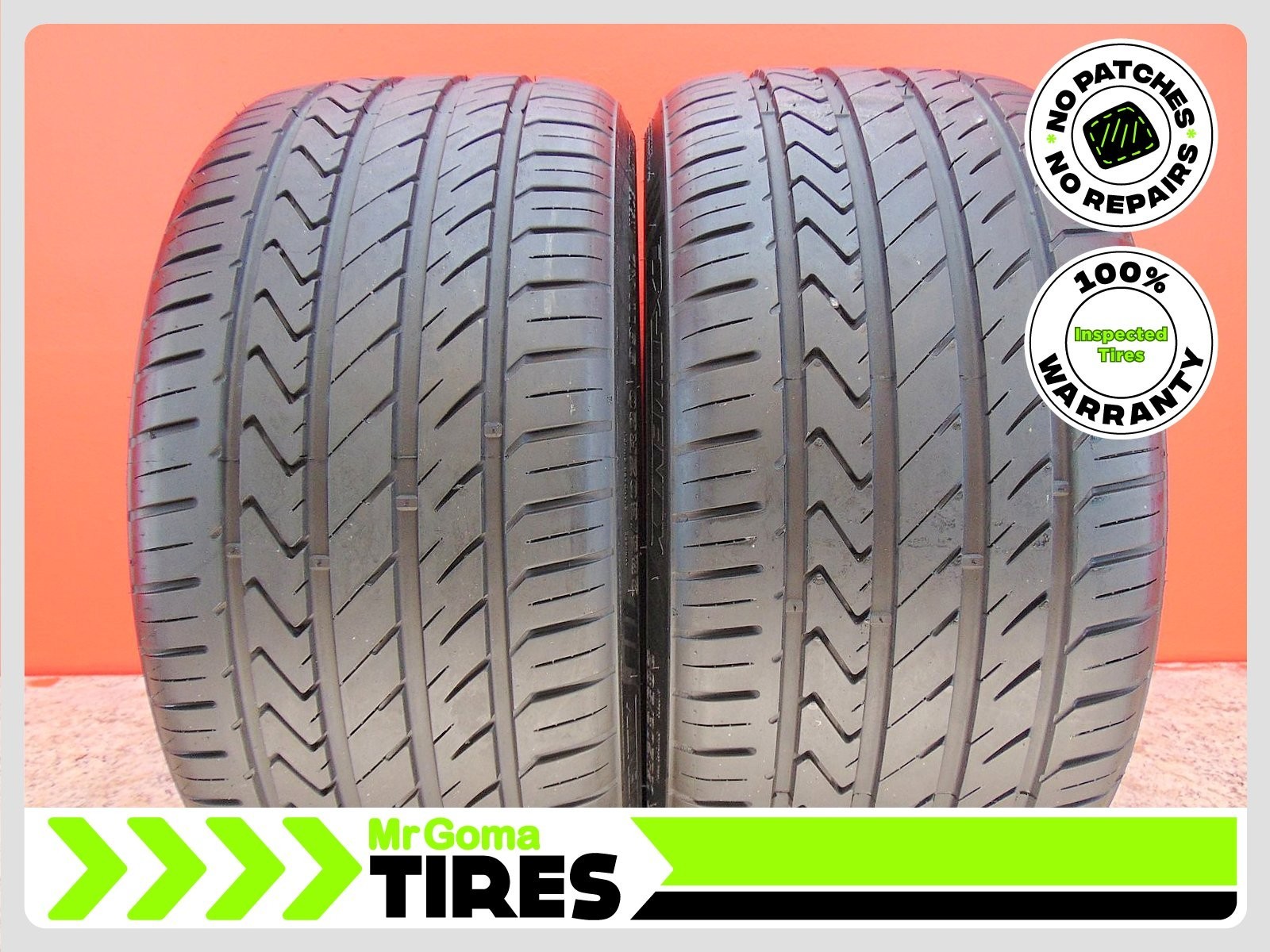 2 LEXANI LX TWENTY XL 285/30ZR20 USED TIRES 8.5/32 TREAD NO PATCHES 99W 2853020