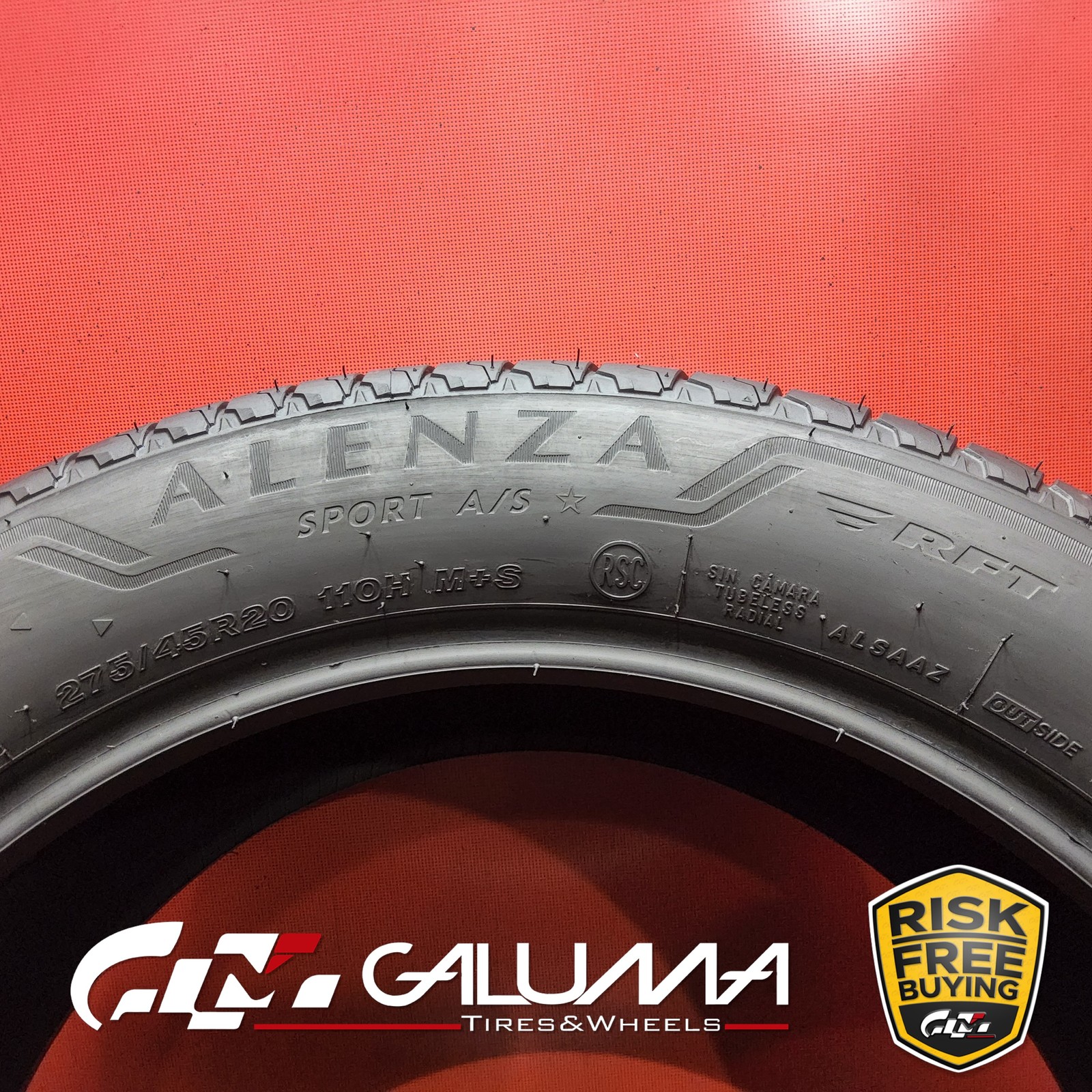 Set of 2 Tires LikeNEW Bridgestone Alenza Sport A/S RFT 275/45R20 No Patch 95000