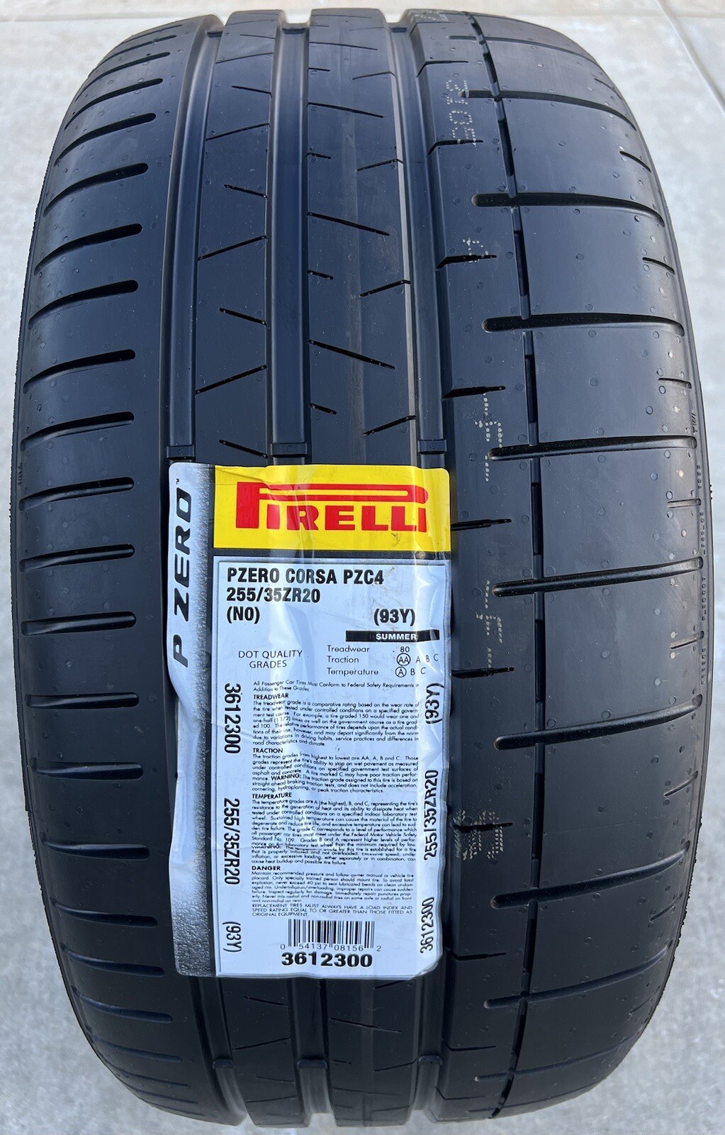 4X NEW Porsche 911 Tires Pirelli P Zero Corsa PZC4 2X 255/35ZR20 & 2X 315/30ZR21