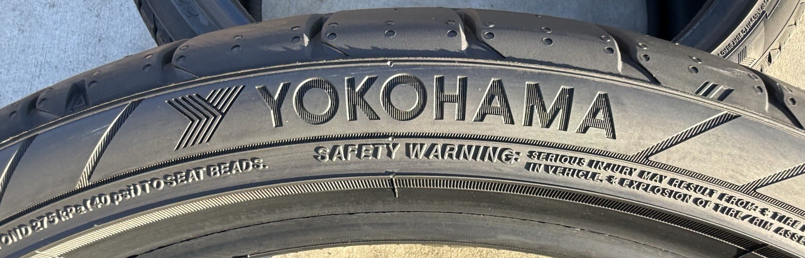 Set of TWO BRAND NEW 275/30ZR20 (97Y) Yokohama ADVAN Sport V107 Tires 2753020