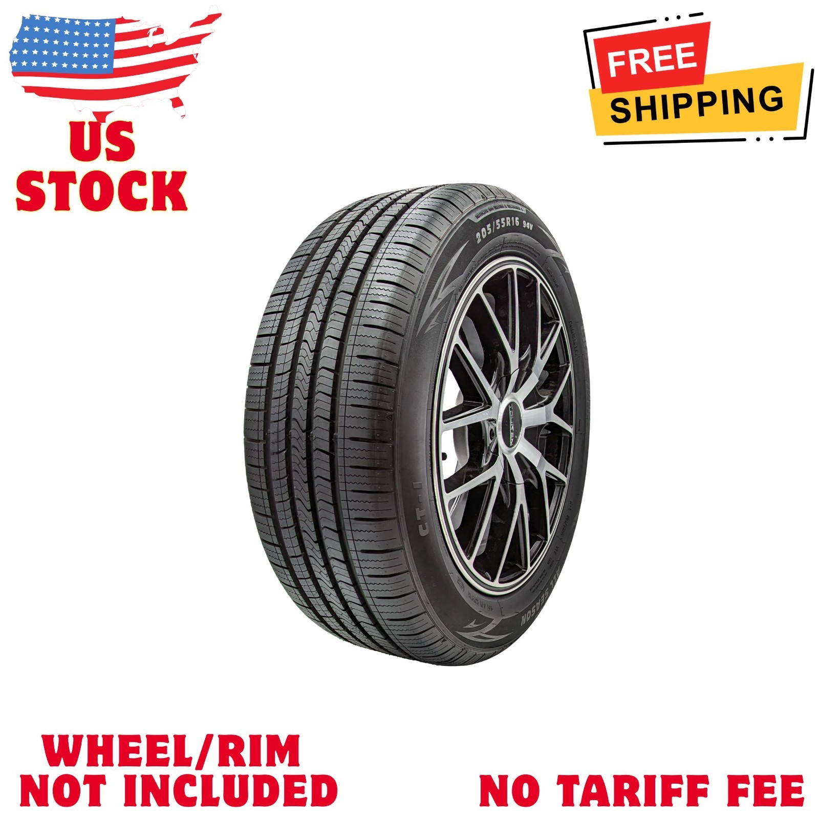 205/65R16 95H CT-1 All Season Tire-Wheel/Rim Not Included