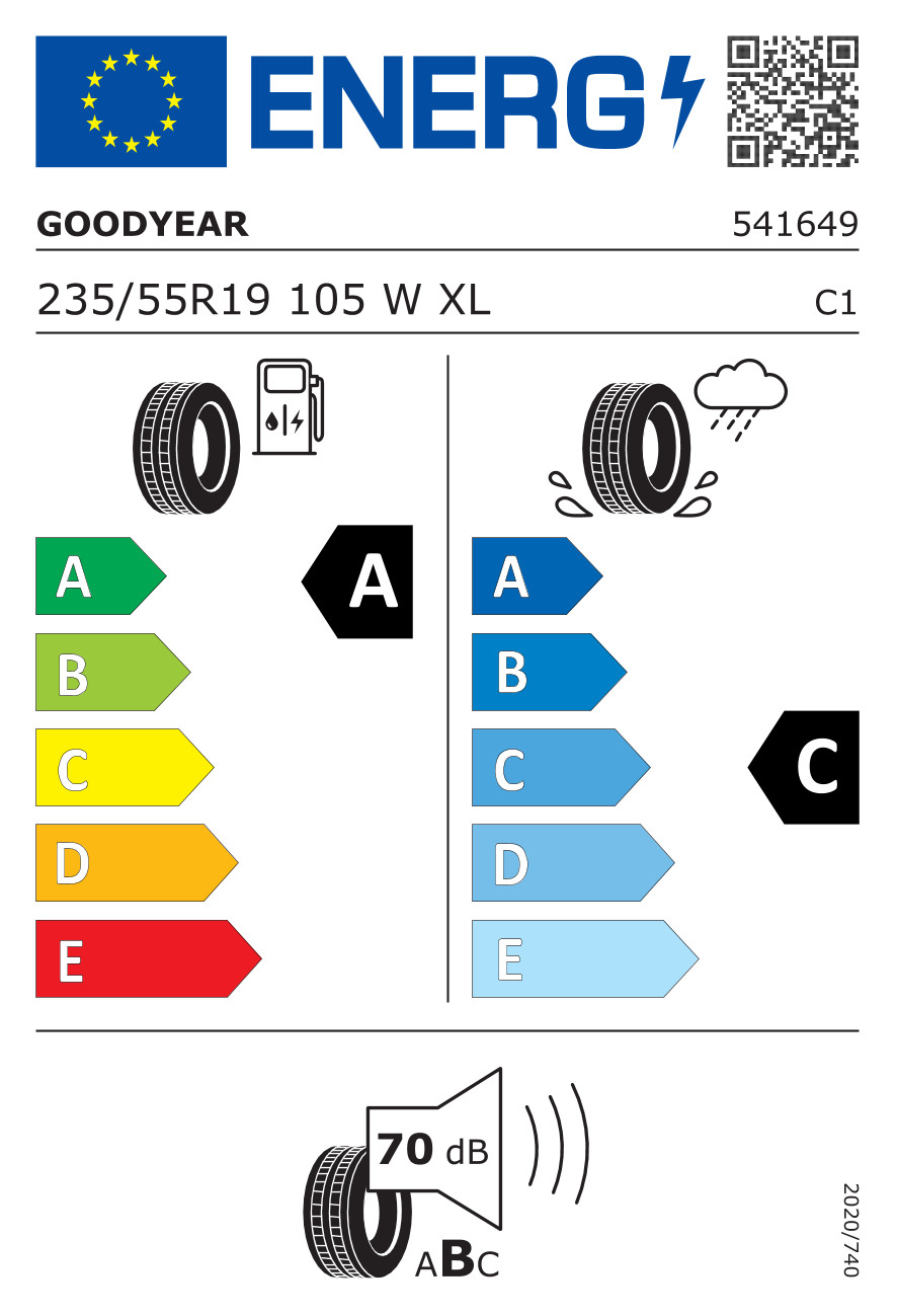 Tyres 235/55 r19 105W JAGUAR GOODYEAR EAGLE F1 ASYMMETRIC 3 SUV Summer Tyre