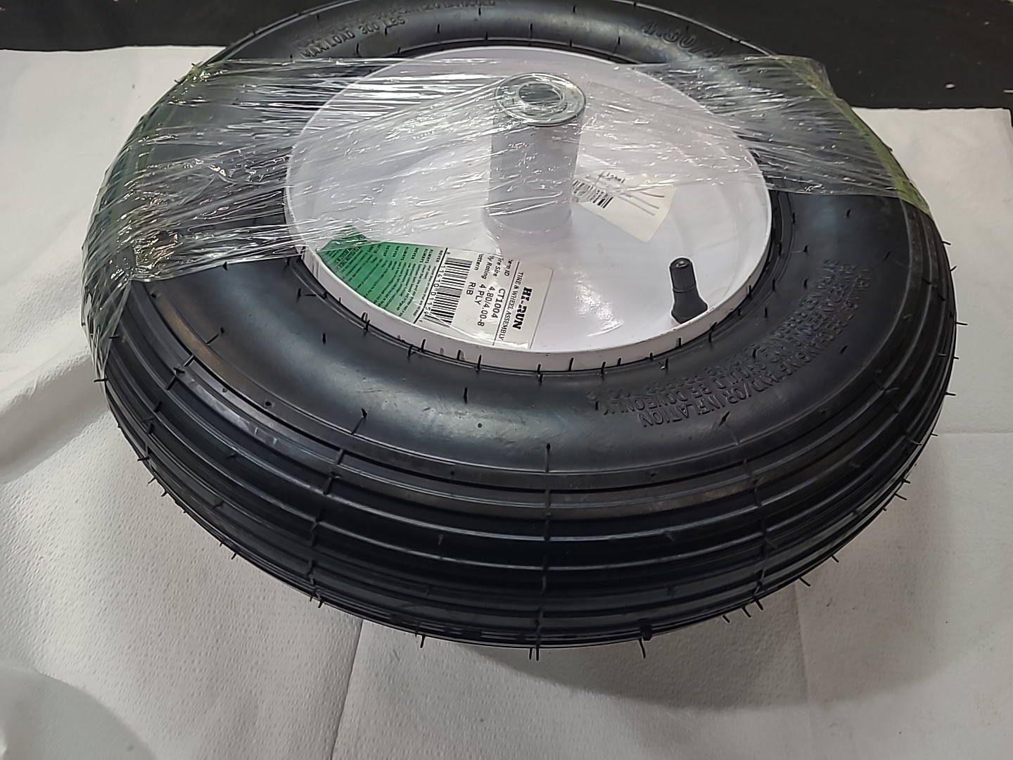 Hi-Run CT1004-RIB-4.80/4.00-8-4 Ply Lawn & Garden Tire & Wheel w/ 5/8 in Bearing