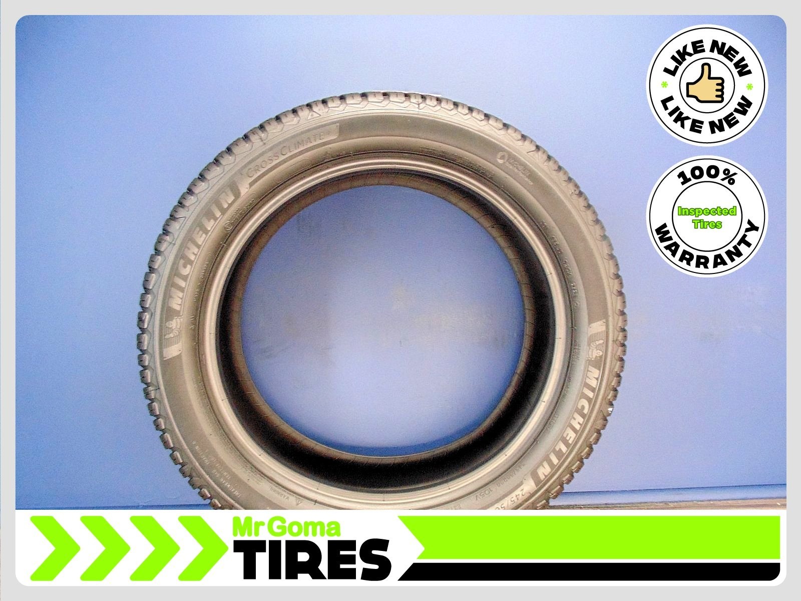 1 MICHELIN CROSSCLIMATE 2 A/W XL 245/50R20 USED TIRE 9.6/32 TREAD 2455020