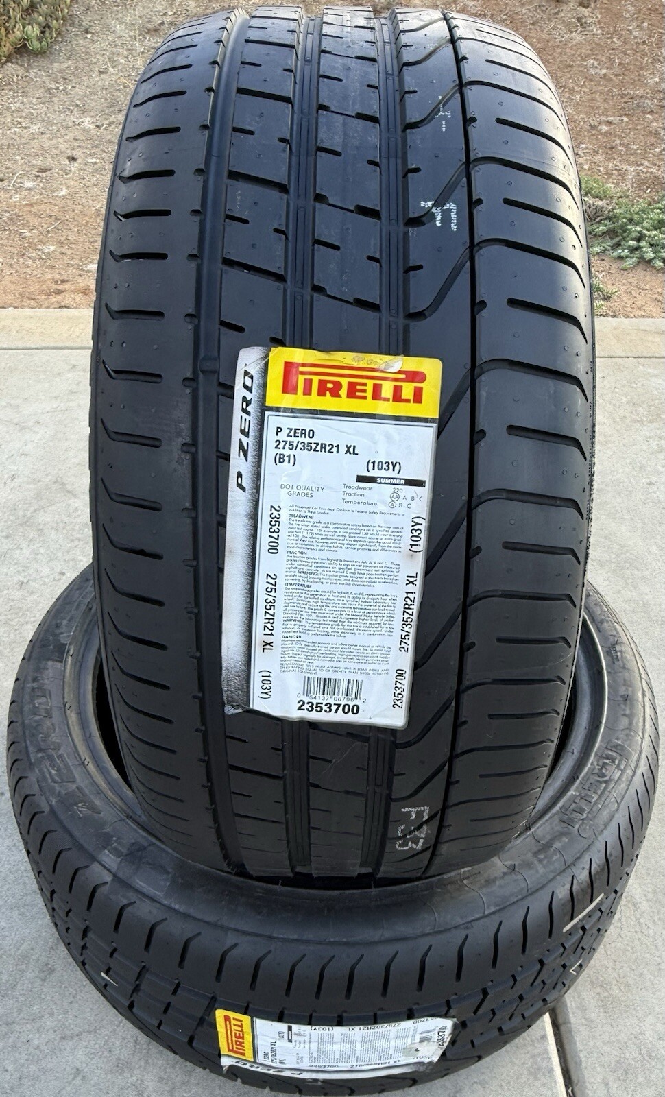 FOUR BRAND NEW 275/35ZR21 Pirelli P Zero Tires For Bentley & Audi RS6 / RS7 / S8