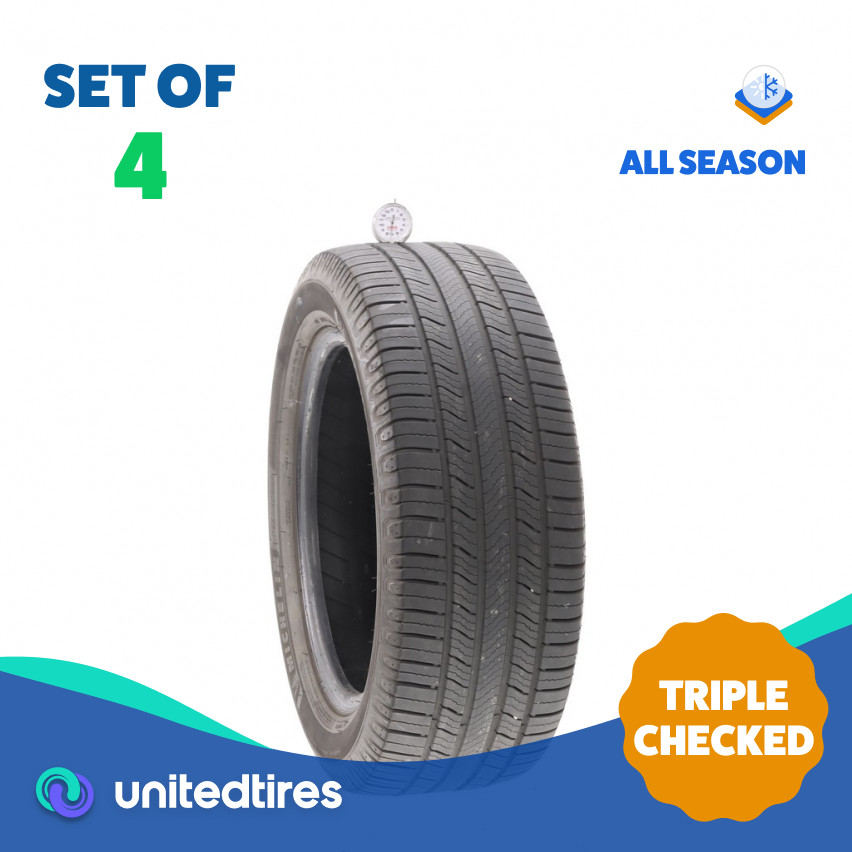 Set of (4) Used 235/55R17 Michelin Defender 2 99H – 7-8.5/32
