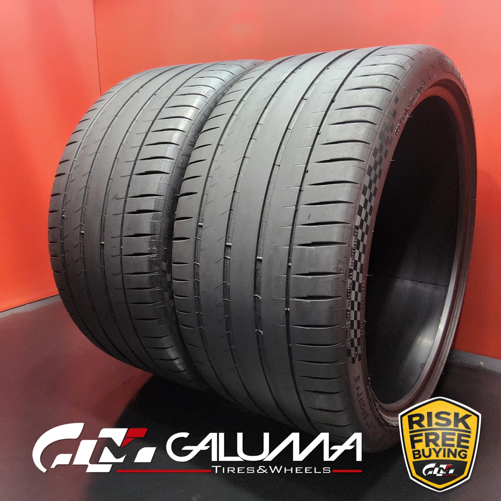 Set of 2 Tires LikeNEW Michelin Pilot Sport 4S 315/30ZR22 315/30/22 107Y #94583