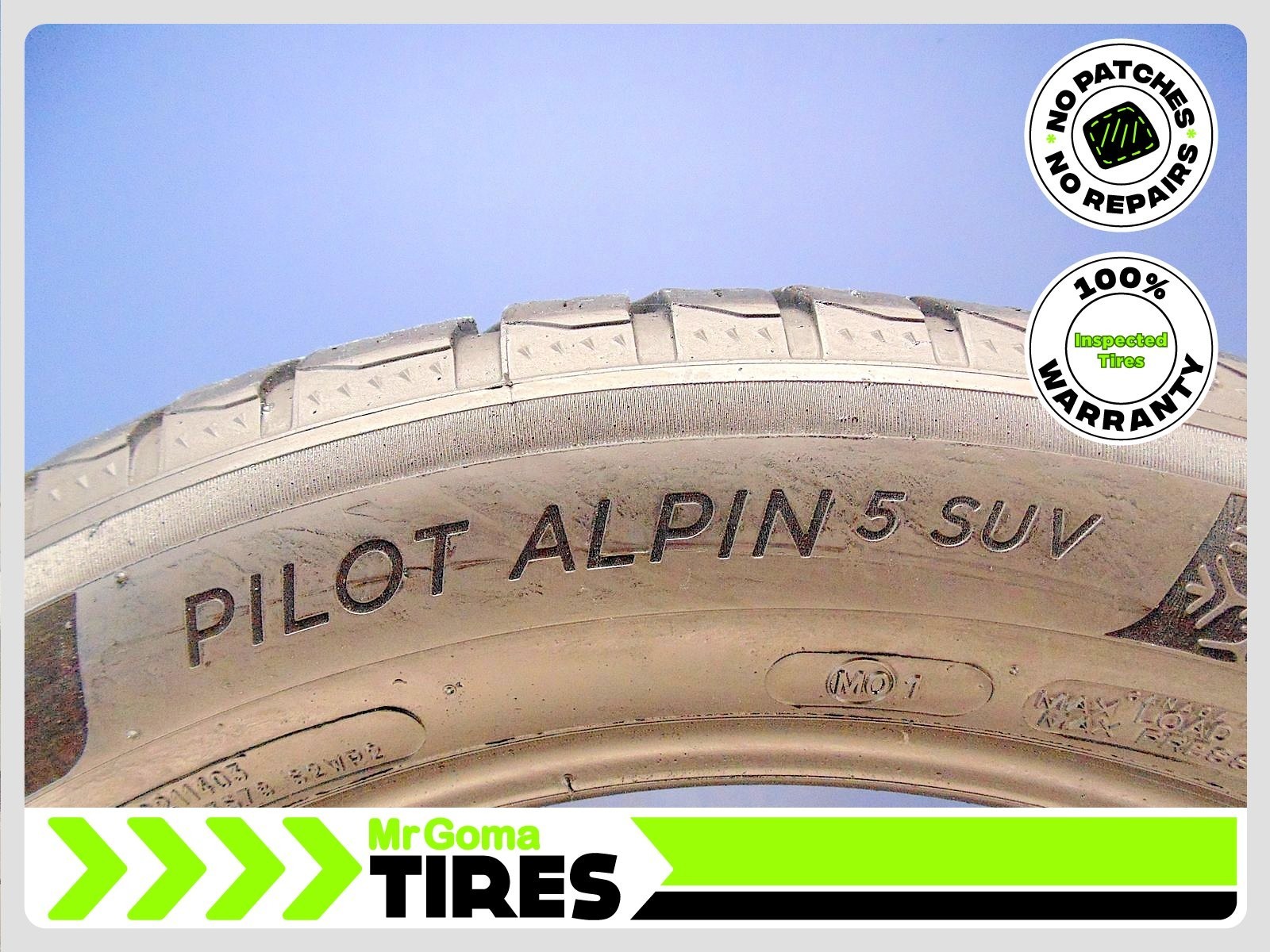 1 MICHELIN PILOT ALPIN 5 SUV MO1 XL 265/45R20 USED TIRE 7.6/32 TREAD 2654520