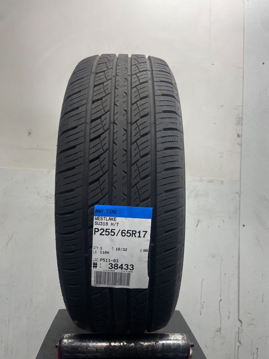 1 Used P255/65R17 Westlake SU318 H/T 110 H – 10/32
