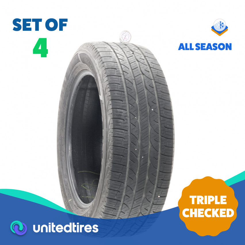 Set of (4) Used 255/55R20 Kelly Edge Touring A/S 107H – 7.5-8.5/32