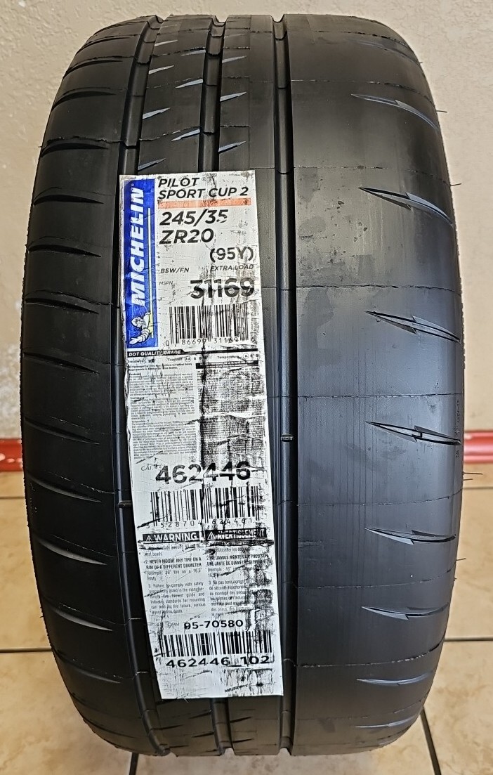 1) New Old Stock 245/35ZR20 95Y Michelin Pilot Sport Cup 2 7/32 DOT 1323 2453520