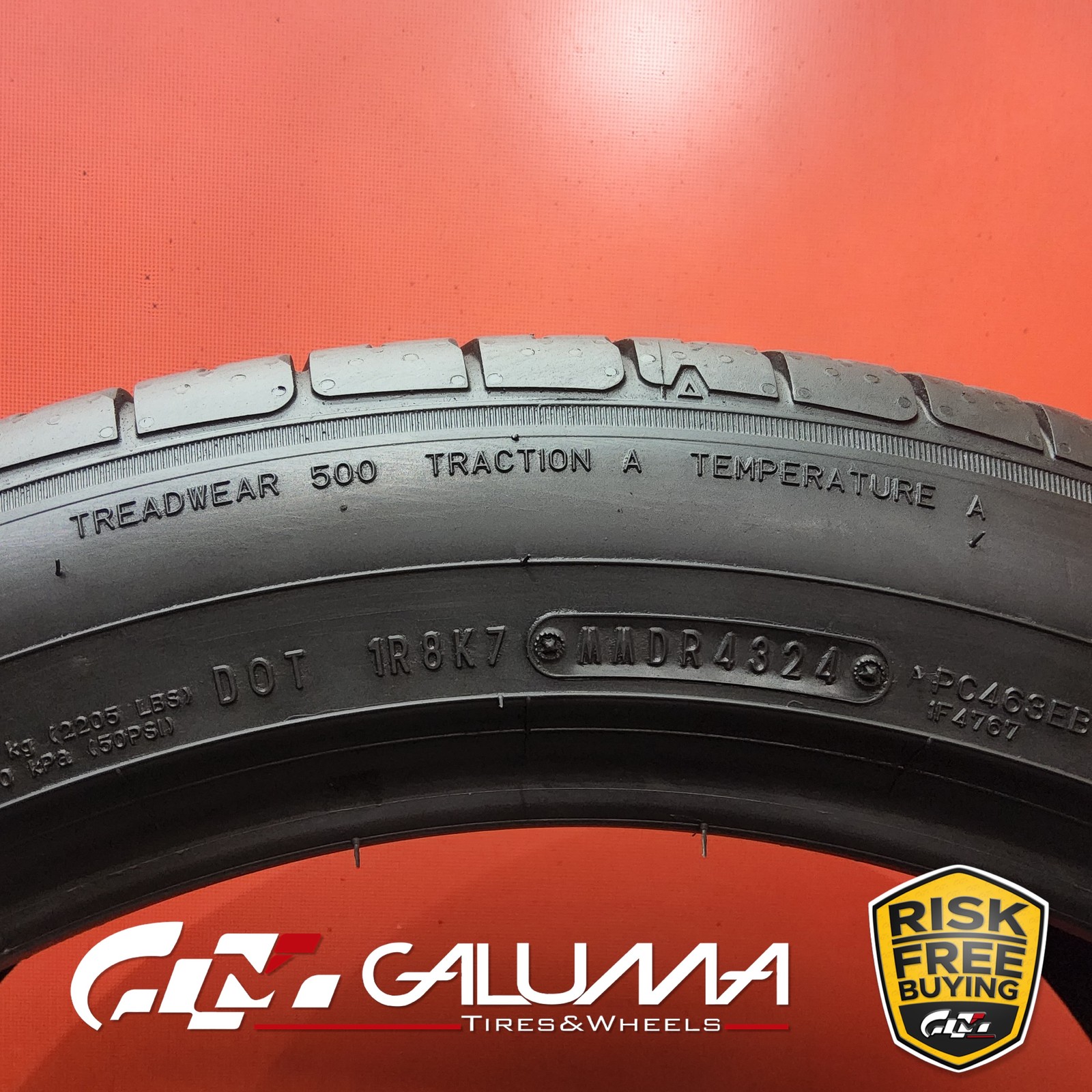 Set of 4 Tires Falken Azenis FK460 A/S 255/45ZR20 & 285/40ZR20 No Repairs #95618