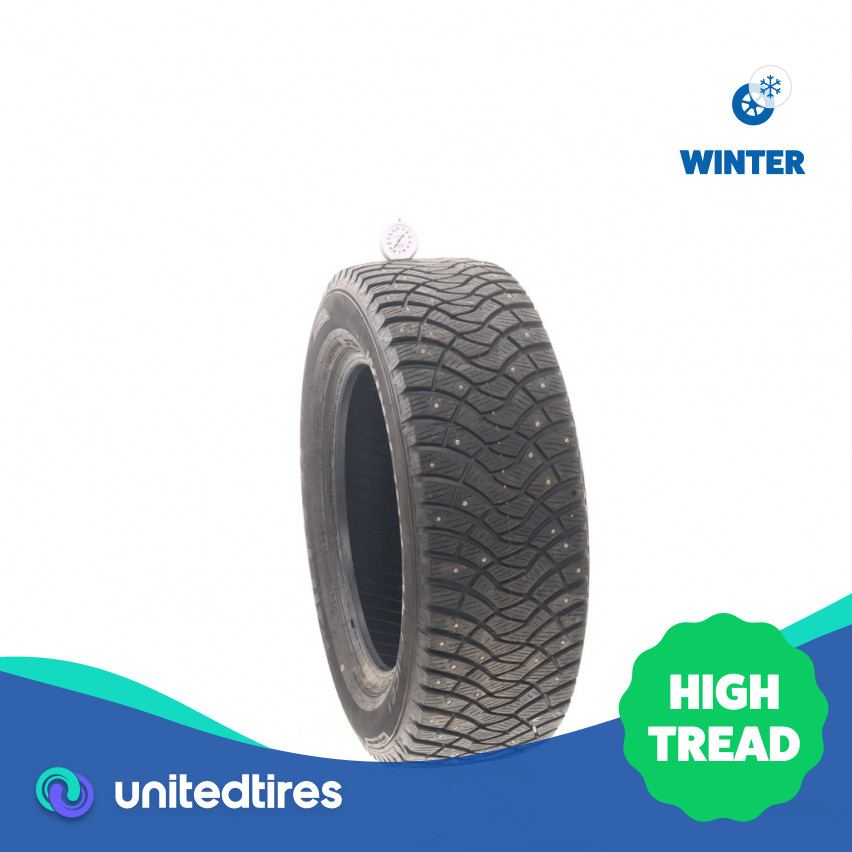 Used 225/60R16 Falken Winterpeak F-Ice 1 Studded 98T – 8.5/32