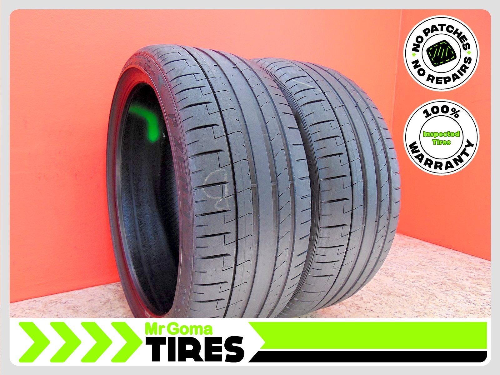 2 PIRELLI P ZERO TM PZ4 NA1 XL 245/35ZR20 USED TIRES 7.3/32 TREAD 91Y 2453520