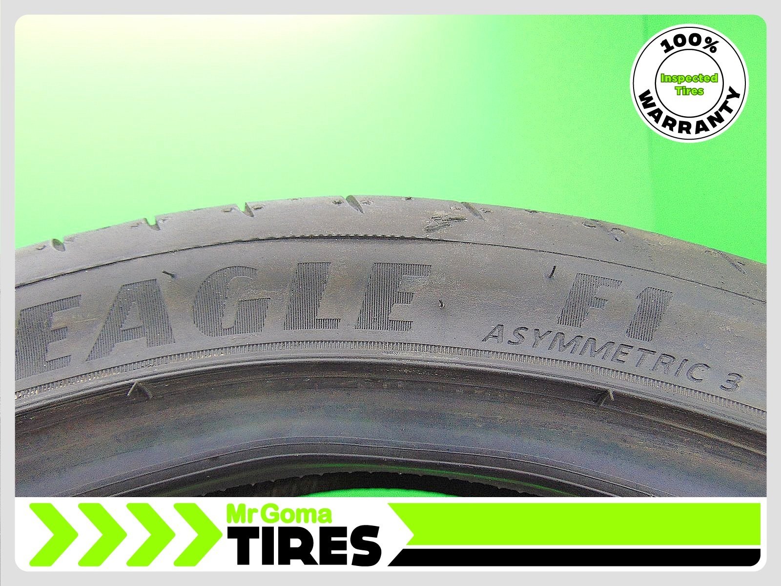 2 305/30R21 TIRES GOODYEAR EAGLE F1 ASYMMETRIC 3 NAO XL 6.9/32 TREAD AUDI OEM