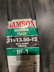 New Baler Tire 31 13.50 15 Samson Rib Implement 10 ply Tubeless 31×13.50-15