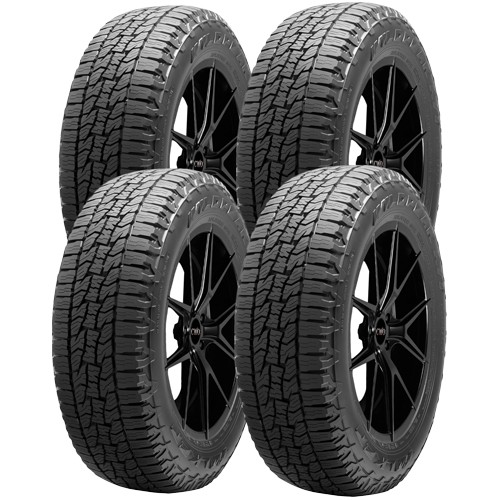 (QTY 4) 225/55R17 Falken Wildpeak A/T Trail 101V XL Black Wall Tires