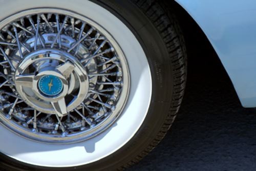 For 15” Tire Side White wall Flapper WSW Topper Rubber Tire Ring Set of 4 bug