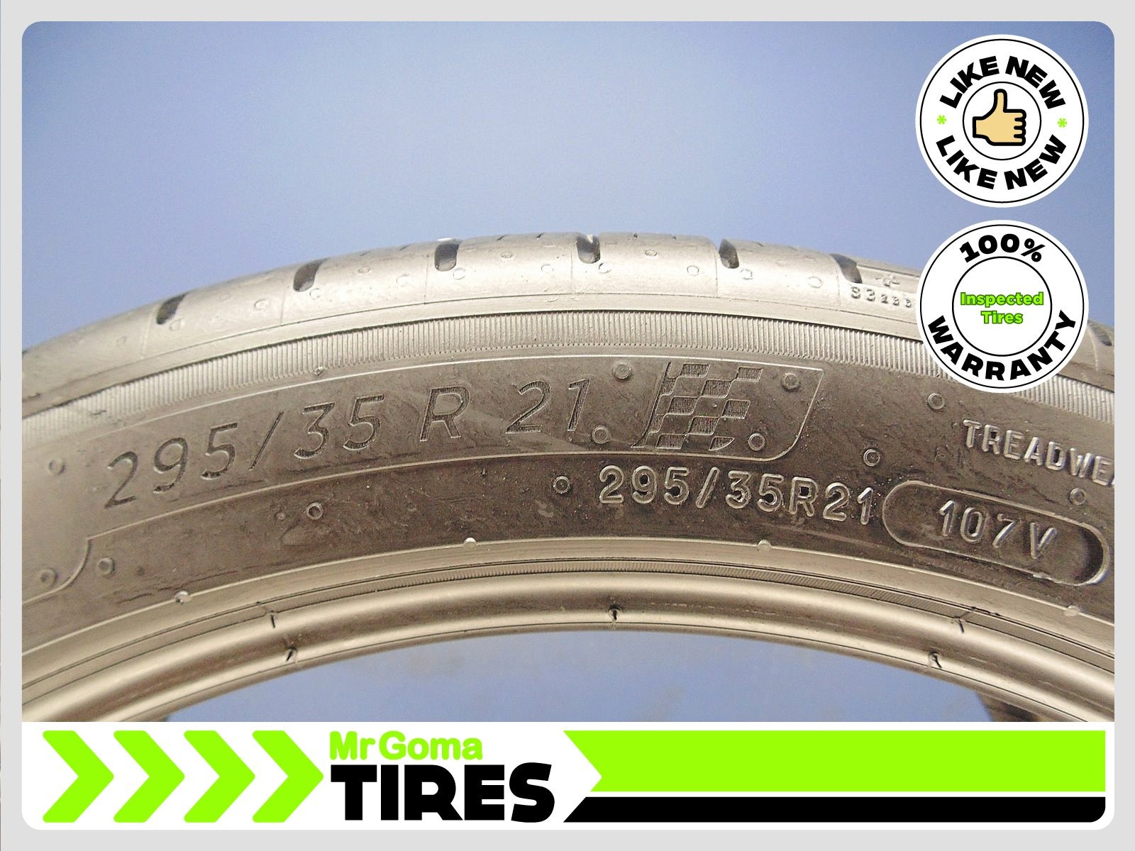 1 MICHELIN PILOT SPORT A/S 4 MO1 XL 295/35R21 USED TIRE 8.3/32 TREAD 2953521