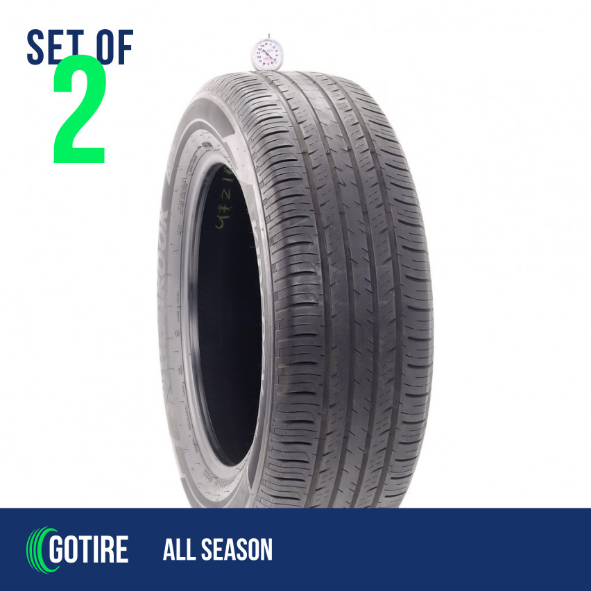 2 X Used 235/60R18 Hankook Kinergy GT 103H – 5.5/32