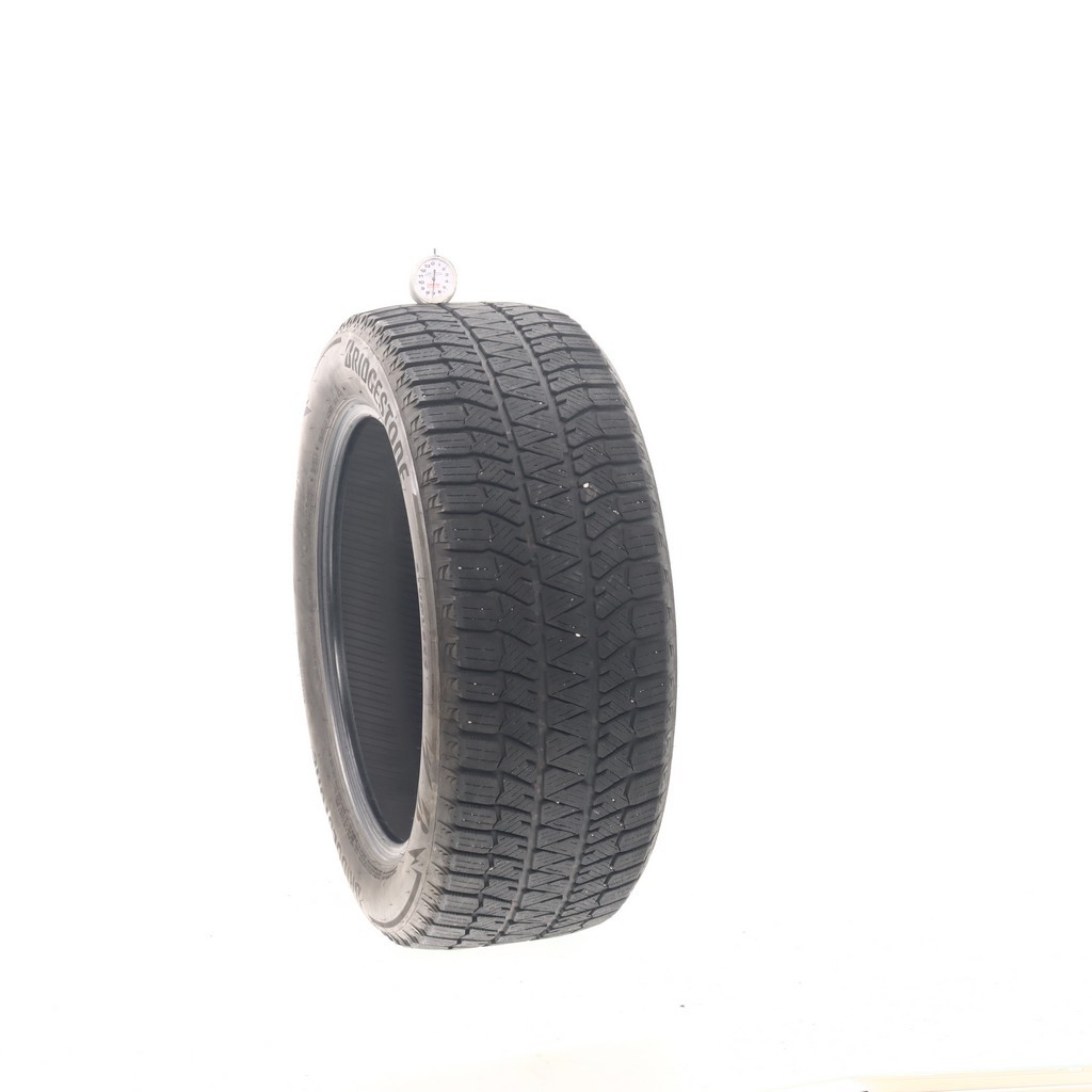 Set of (4) Used 215/55R17 Bridgestone Blizzak WS90 Studless 94H – 6.5-7/32