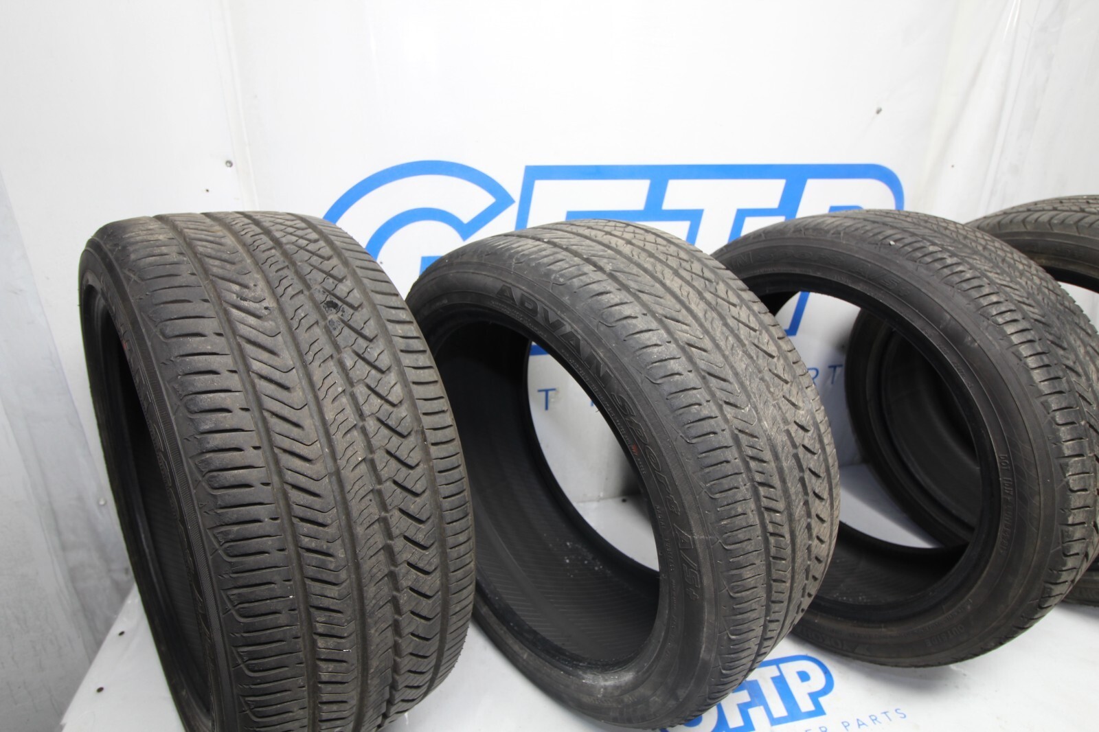 YOKOHAMA ADVAN SPORT AS+ 245/40R18 97Y DOT 34/21 9/32NDS TREAD REMAINING TIRES