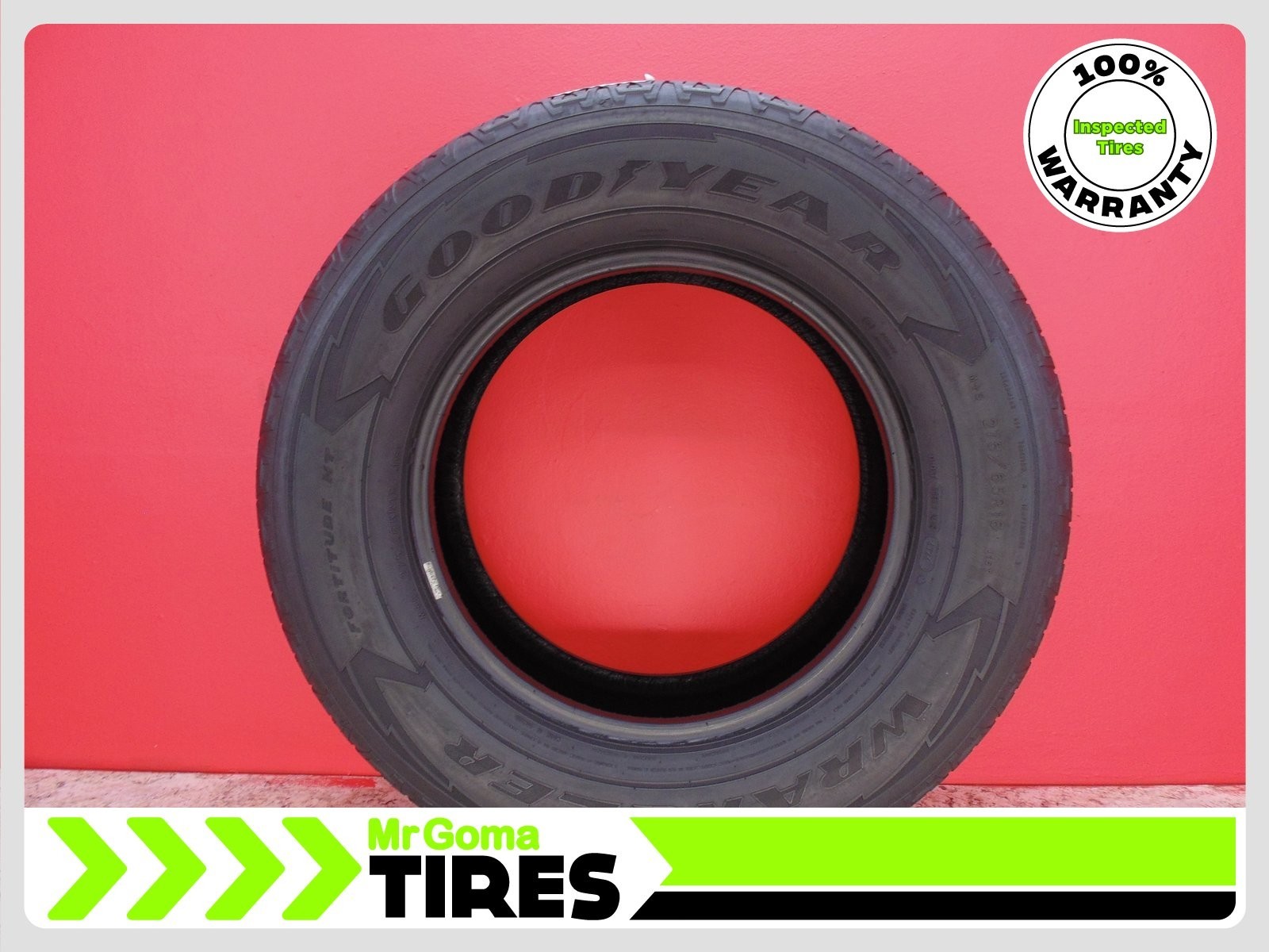 1 GOODYEAR WRANGLER FORTITUDE HT 275/65R18 116T Tread 7.3/32