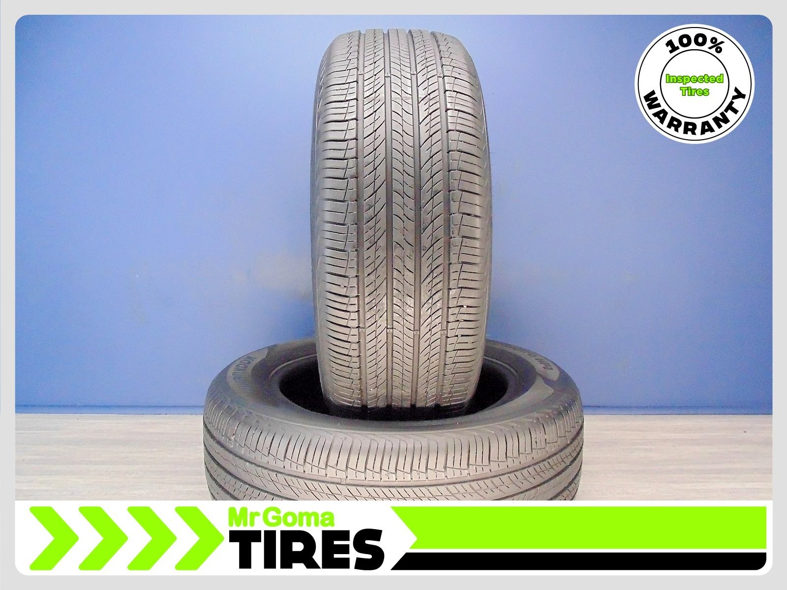 2 HANKOOK DYNAPRO HP2 KONTROL 225/60R17 USED TIRES 7.3/32 TREAD 99H 2256017