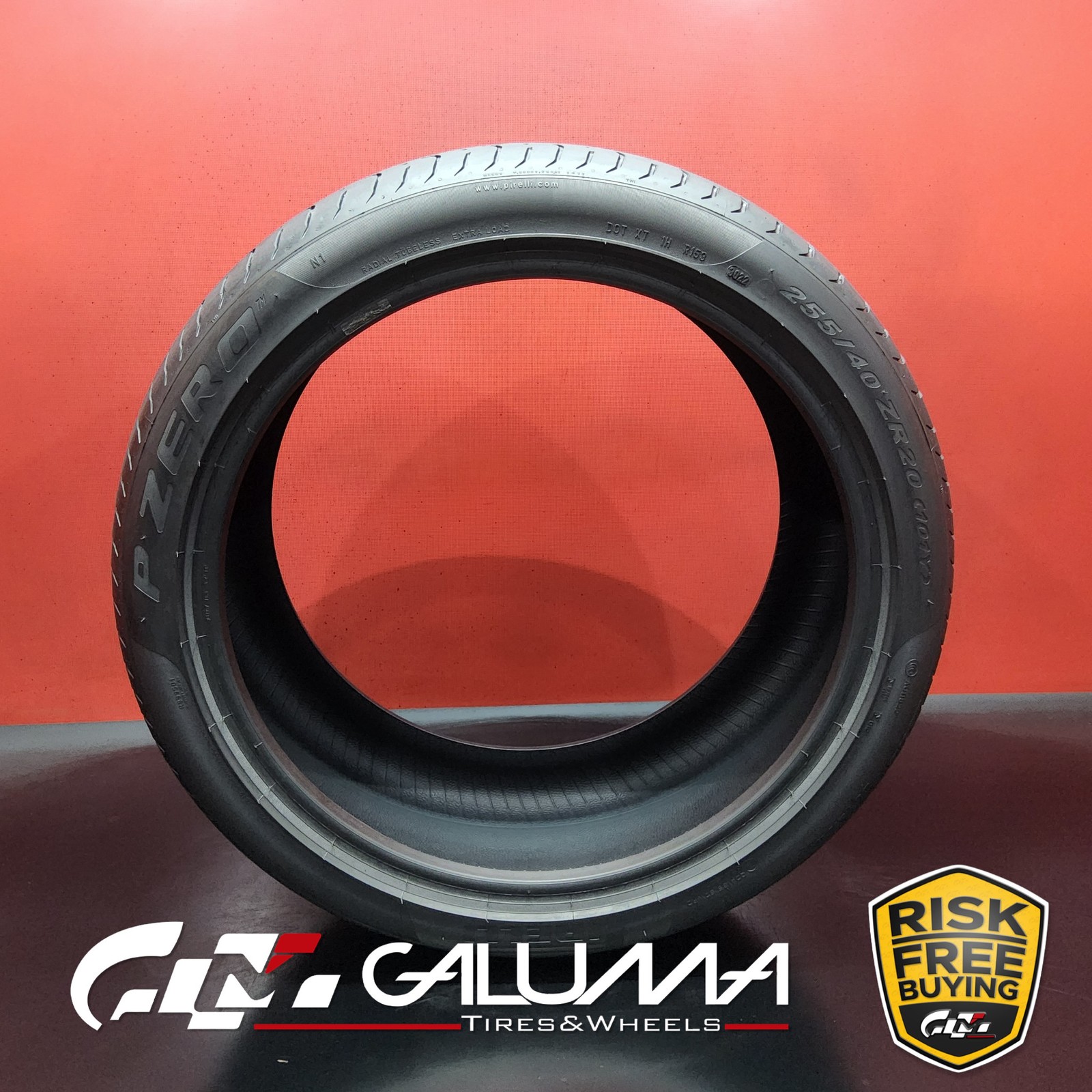1 (One) Tire Pirelli P Zero (N1) XL 255/40ZR20 255/40/20 101Y No Patch #93630