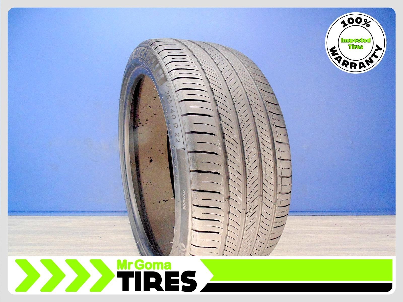 1 MICHELIN PRIMACY TOUR A/S GEO DT XL 265/40R22 USED TIRE 7.3/32 TRAED 2654022